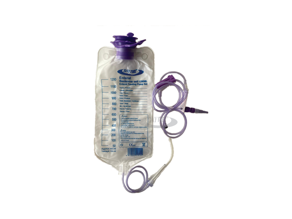 ENTERAL BESLEME SETİ (TEKLİ TORBA, ÇİFTLİ TORBA, GRAVİTE TORBA, ŞİŞE KAPAK TİPİ)